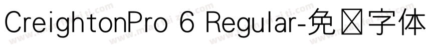 CreightonPro 6 Regular字体转换